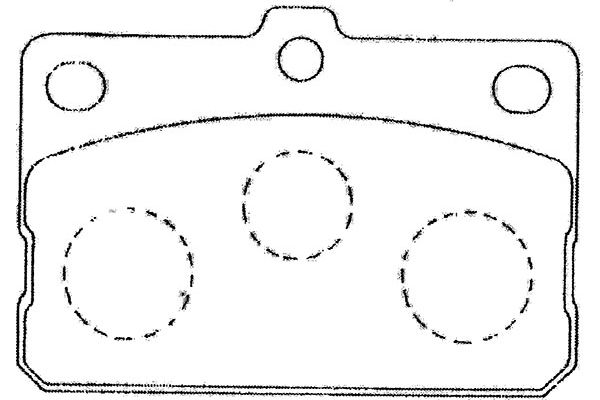 KAVO PARTS Fékbetét, mind BP-9091_KP