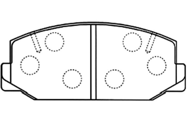 KAVO PARTS Fékbetét, mind BP-9092_KP