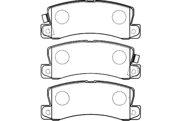 KAVO PARTS Fékbetét, mind BP-9094_KP