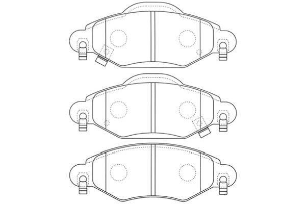 KAVO PARTS Fékbetét, mind BP-9096_KP