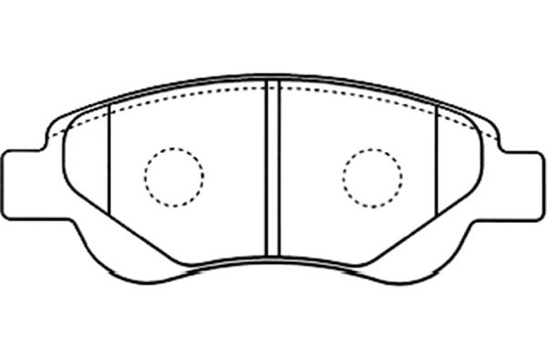 KAVO PARTS Fékbetét, mind BP-9097_KP