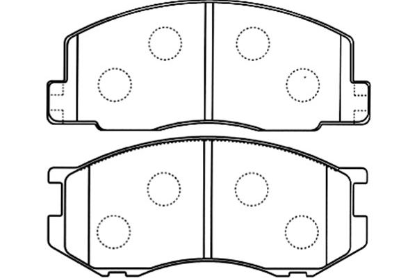 KAVO PARTS Fékbetét, mind BP-9098_KP