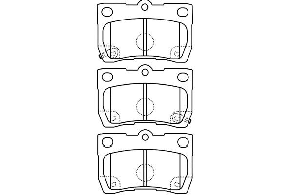 KAVO PARTS Fékbetét, mind BP-9099_KP