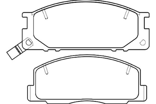 KAVO PARTS Fékbetét, mind BP-9101_KP