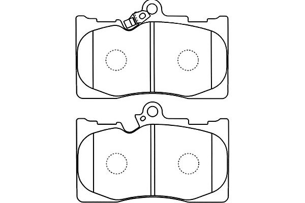 KAVO PARTS Fékbetét, mind BP-9102_KP