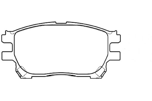 KAVO PARTS Fékbetét, mind BP-9103_KP