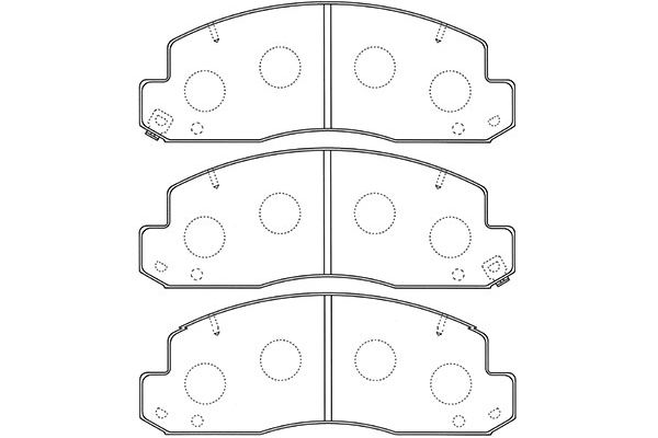 KAVO PARTS Fékbetét, mind BP-9106_KP