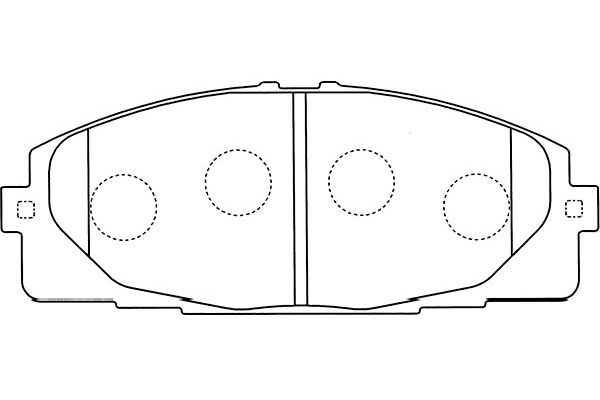 KAVO PARTS Fékbetét, mind BP-9107_KP