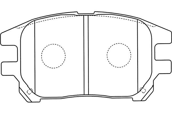 KAVO PARTS Fékbetét, mind BP-9111_KP