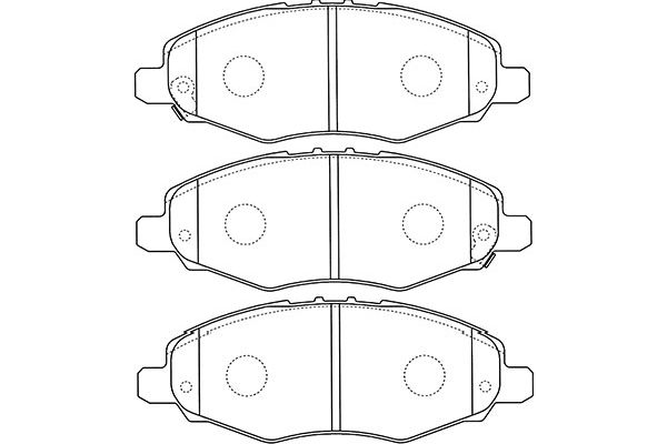 KAVO PARTS Fékbetét, mind BP-9113_KP