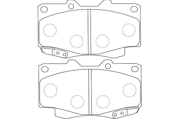 KAVO PARTS Fékbetét, mind BP-9117_KP