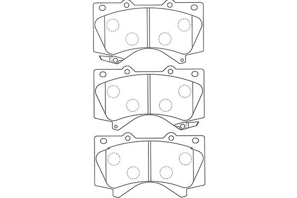 KAVO PARTS Fékbetét, mind BP-9121_KP