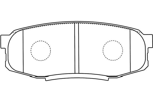 KAVO PARTS Fékbetét, mind BP-9122_KP