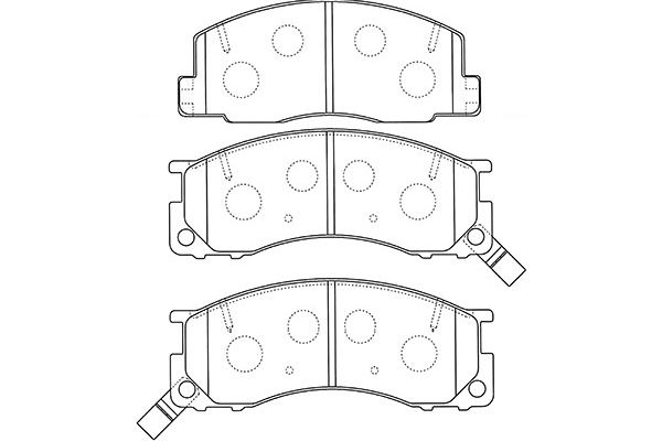 KAVO PARTS Fékbetét, mind BP-9123_KP