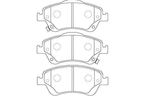 KAVO PARTS Fékbetét, mind BP-9127_KP