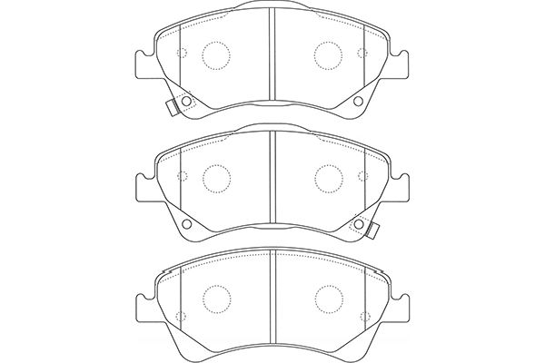 KAVO PARTS Fékbetét, mind BP-9128_KP