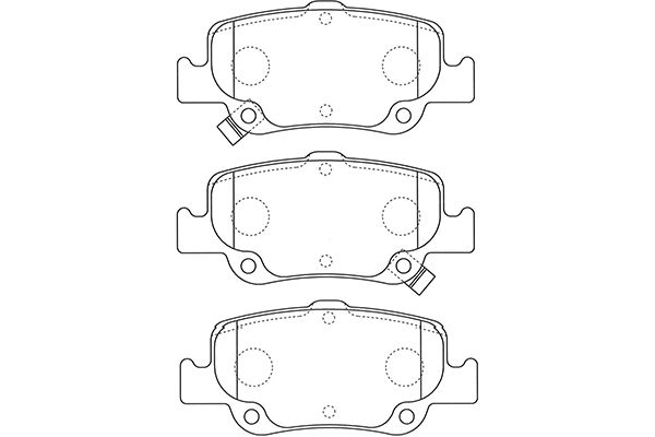 KAVO PARTS Hátsó fékbetét BP-9129_KP