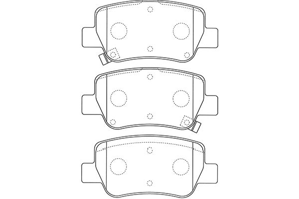 KAVO PARTS Hátsó fékbetét BP-9132_KP