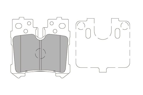 KAVO PARTS Fékbetét, mind BP-9138_KP