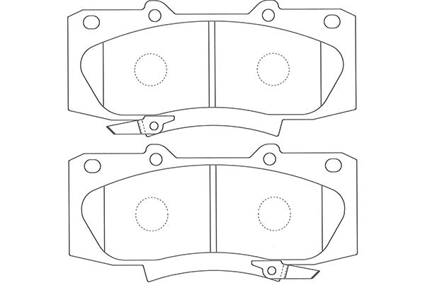 KAVO PARTS Fékbetét, mind BP-9139_KP