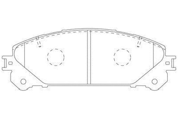 KAVO PARTS Fékbetét, mind BP-9140_KP