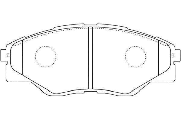 KAVO PARTS Fékbetét, mind BP-9145_KP