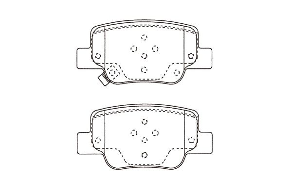 KAVO PARTS Hátsó fékbetét BP-9147_KP