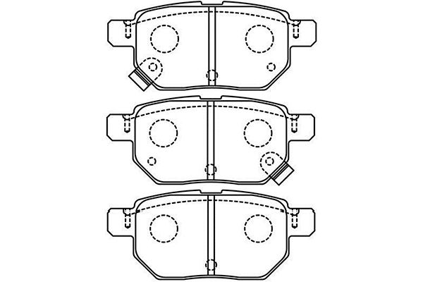 KAVO PARTS Fékbetét, mind BP-9148_KP