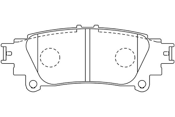 KAVO PARTS Fékbetét, mind BP-9149_KP