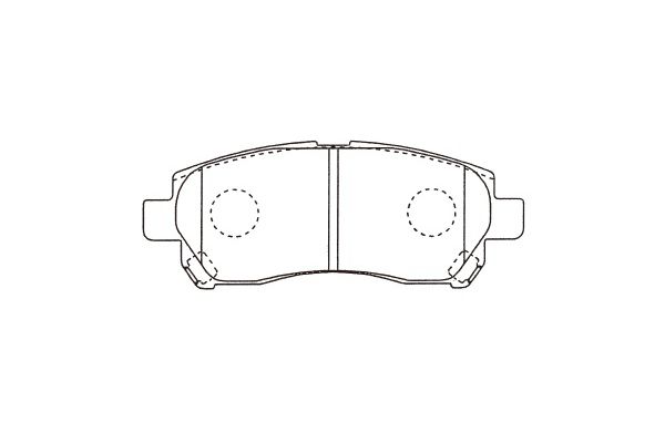 KAVO PARTS Fékbetét, mind BP-9153_KP