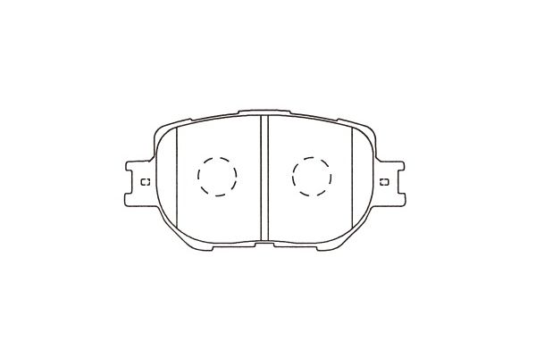 KAVO PARTS Fékbetét, mind BP-9154_KP