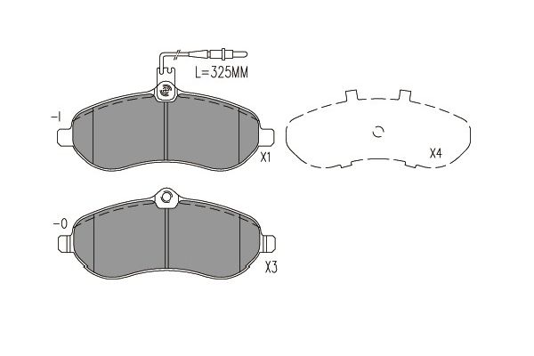 KAVO PARTS Fékbetét, mind BP-9162_KP