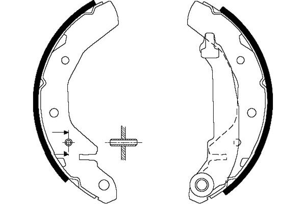 KAVO PARTS Fékpofa BS-1401_KP