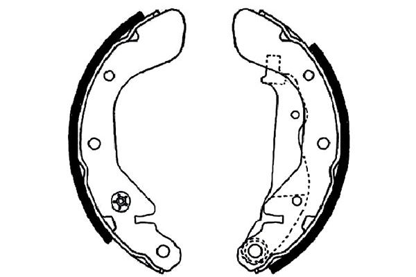 KAVO PARTS Fékpofa BS-1403_KP