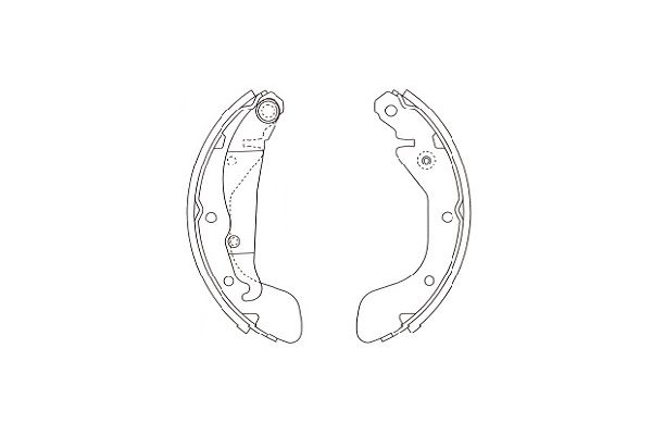 KAVO PARTS Fékpofa BS-1405_KP