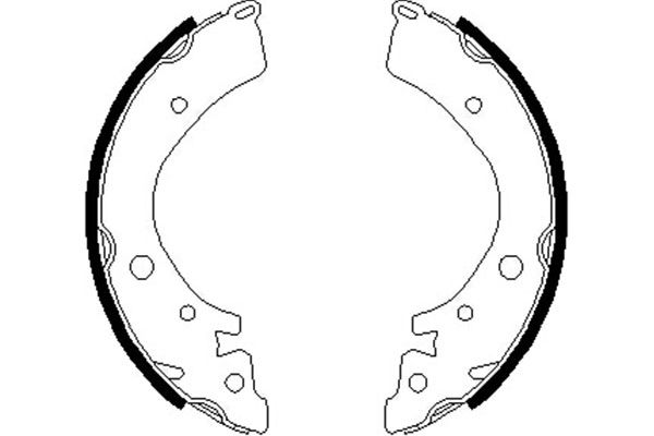 KAVO PARTS Fékpofa BS-2904_KP