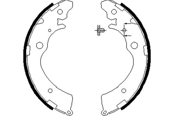 KAVO PARTS Fékpofa BS-2907_KP