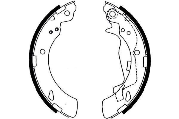 KAVO PARTS Fékpofa BS-2912_KP