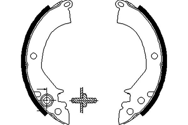 KAVO PARTS BS-3402_KP Fékpofa