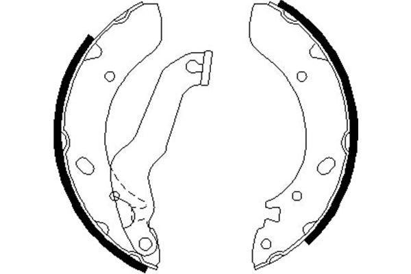 KAVO PARTS Fékpofa BS-3404_KP