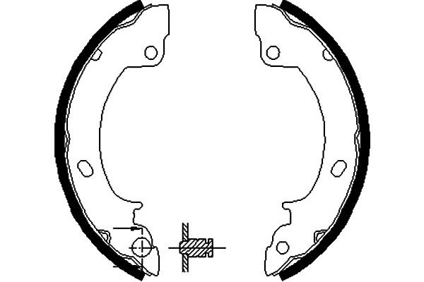 KAVO PARTS Fékpofa BS-3411_KP