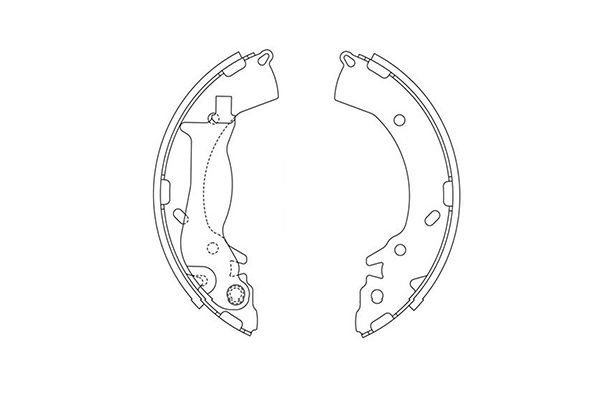 KAVO PARTS Fékpofa BS-3417_KP