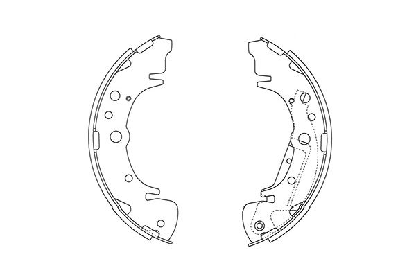 KAVO PARTS Fékpofa BS-4407_KP