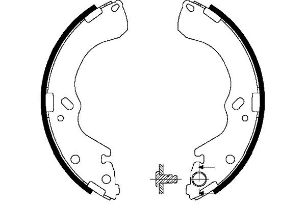 KAVO PARTS Fékpofa BS-5417_KP