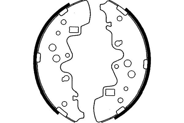 KAVO PARTS Fékpofa BS-5431_KP