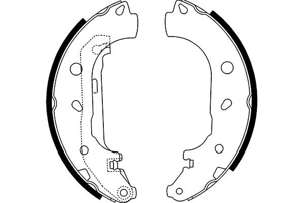 KAVO PARTS Fékpofa BS-5433_KP