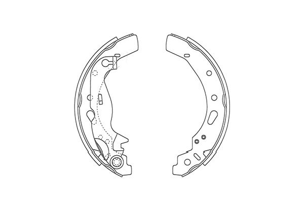 KAVO PARTS Fékpofa BS-5434_KP