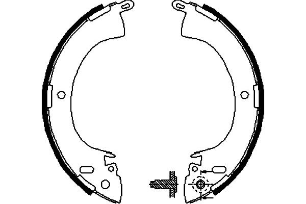 KAVO PARTS Fékpofa BS-6403_KP