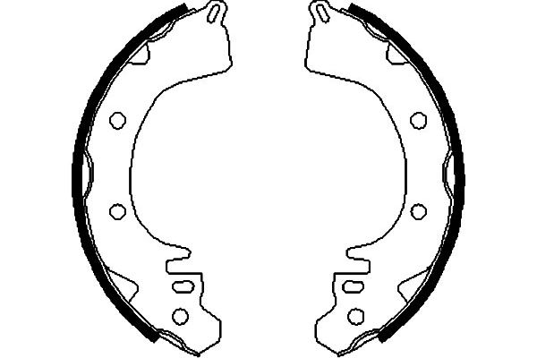 KAVO PARTS Fékpofa BS-6405_KP