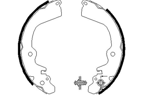 KAVO PARTS Fékpofa BS-6407_KP